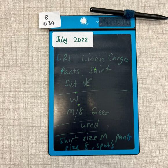 Lauren Ralph Lauren Linen Set M/8 Medium 8 Green Button Shirt Cargo Pants *READ - Picture 11 of 12